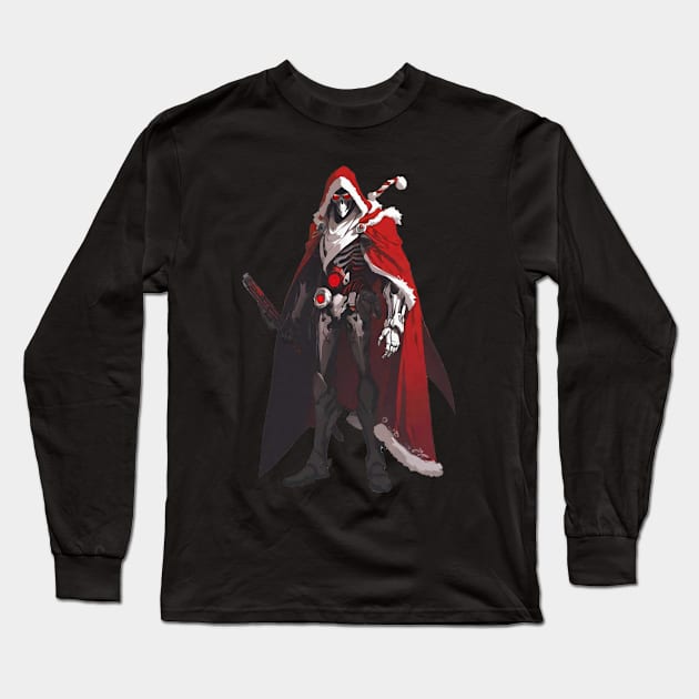 Ninja Cyborg Santa Long Sleeve T-Shirt by FurryBallBunny